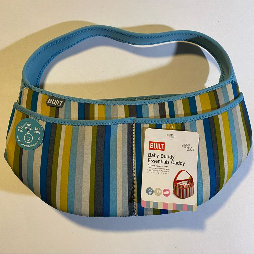 Built Baby Buddy Caddy NWT neoprene 16”wide 6” high 8” deep lots of pockets